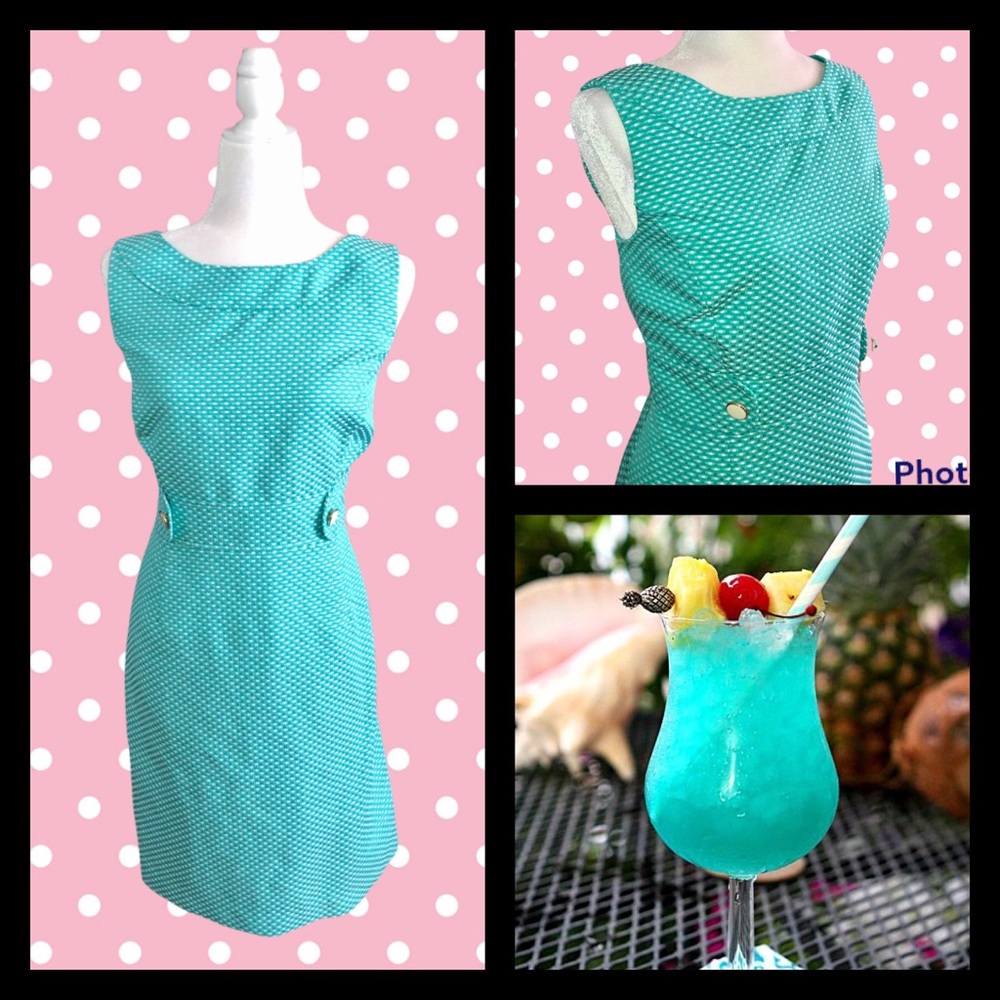 Green Patterned Chelsea Rose Dress
